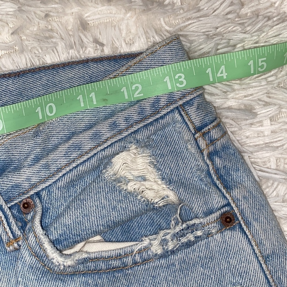 Revolve GRLFRND Ripped straight leg jeans - Picture 7 of 12